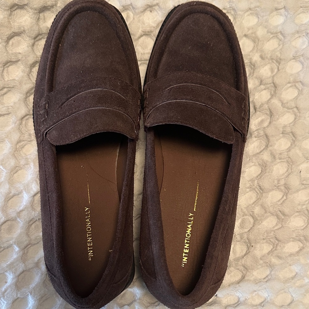INTENTIONALLY BLANK Dark Brown women’s loafers